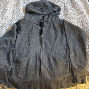 Gray Zip-Up Hoodie